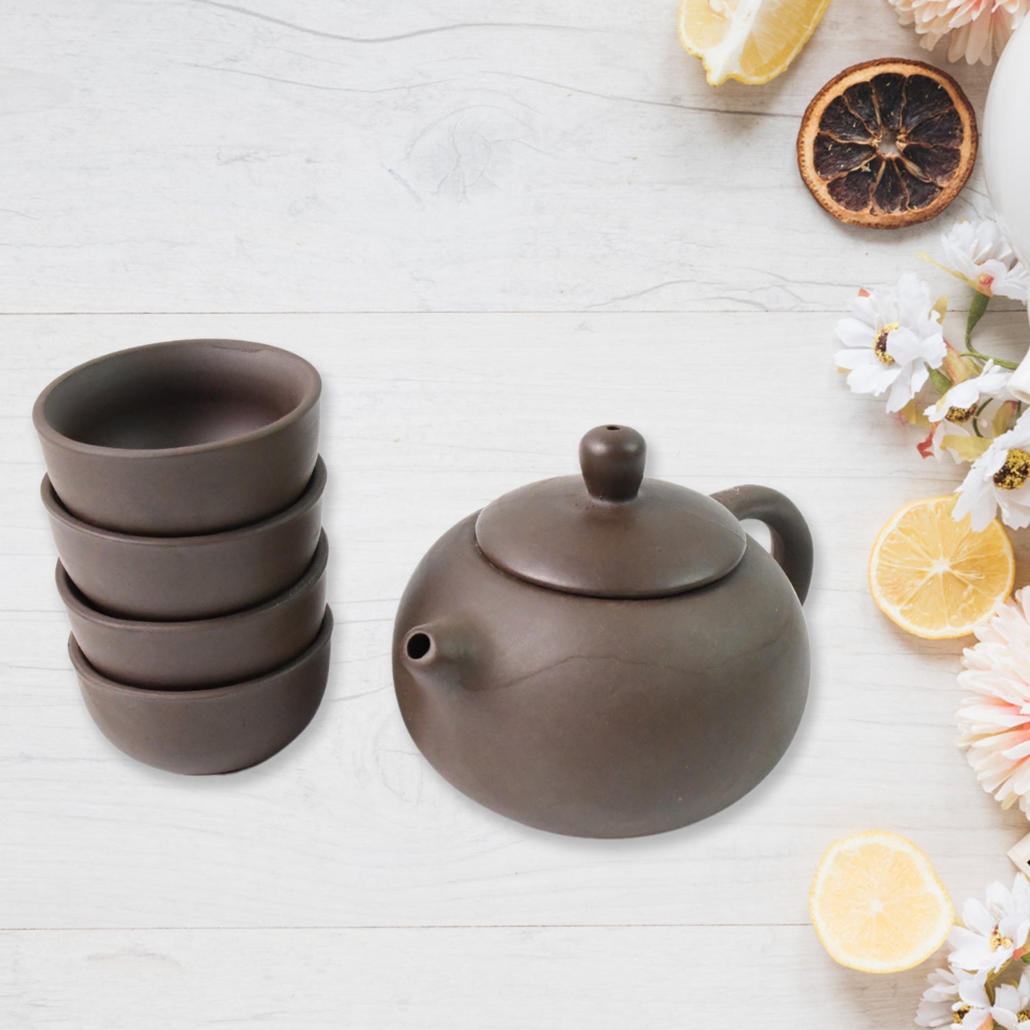 Portable Kung Fu Tea set with a portable travel bag (set of 6pcs) Portable Kung Fu Tea set with a portable travel bag (set of 6pcs)
